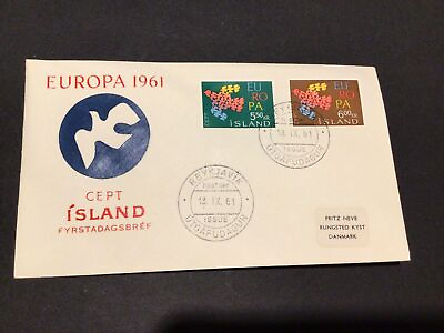 #ad Iceland 1961 Europa first day cover Ref 60367 GBP 7.07