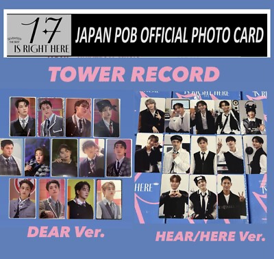 #ad SEVENTEEN BEST ALBUM 17 IS RIGHT HERE TOWER RECORD POB Photo Card 13 $37.99