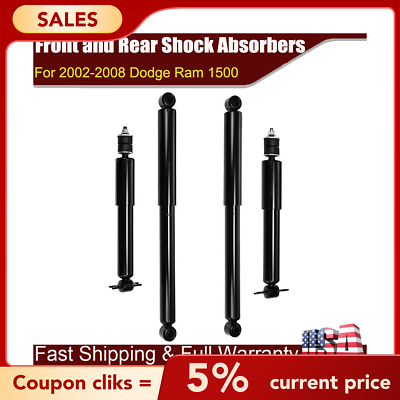 #ad #ad 2WD Front and Rear Shock Absorbers Assembly fit for 2002 2008 Dodge Ram 1500 $37.29