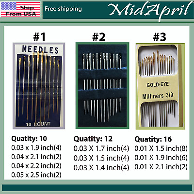 #ad Assorted Hand Sewing Needles set $2.98