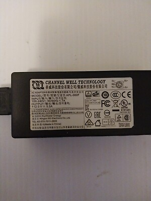 #ad 12V 4 Pin AC Adapter For CWT Channel Well Technology KPL 060F Power Supply Cord $20.00