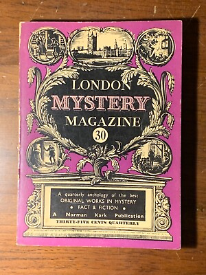 #ad HTF 1956 #30 London Mystery Magazine Norman Kark Illus Cox Rossetti Shaffer Look $24.87