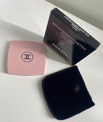 #ad Authentic Chanel Mirror Duo Compact Double Facette Ballerina Pink U.S Seller $32.99