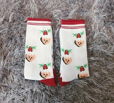 #ad 2 Pairs Ladies Christmas Pudding Size 4 8 Gift Filler GBP 2.99