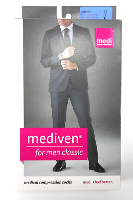 Mediven Medical Men Classic Tan Calf Compression Sock size 4 NEW Fast Ship USA $19.99