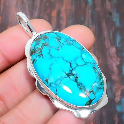 Tibetan Turquoise Gemstone Handmade Gift Jewelry Pendant 2.17quot; s571 $5.99