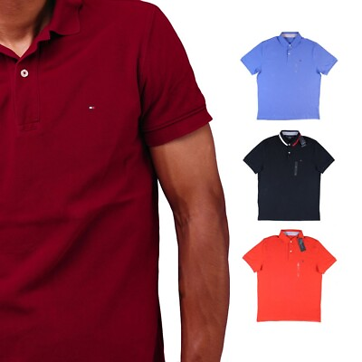 #ad Men#x27;s Tommy Hilfiger Classic Cotton Short Sleeves Casual Polo Shirt $26.22