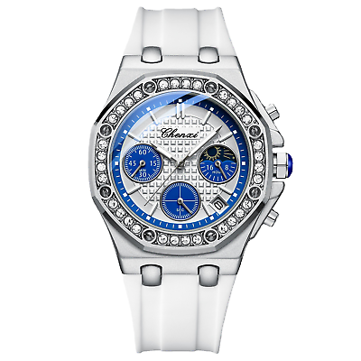 #ad Luxury Women Quartz Watch Fashion Chronograph Lady Diamond Luminous Wrist Watch $27.99