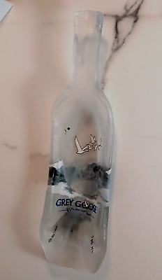 #ad Grey Goose Vodka Flat Liquor Bottle Cheese Platter Tray Wall Art Spoon Rest $13.95