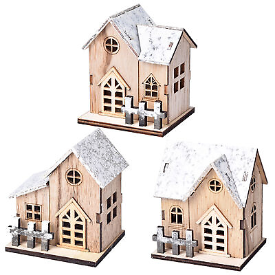 #ad New 3D DIY Miniature Wooden Dollhouse Handcrafted Toys Building Doll Houses Gift $9.35
