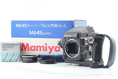 #ad UNUSED in Box Mamiya M645 Super Body Grip AE Film Camera 135 Film Back JAPAN $499.99