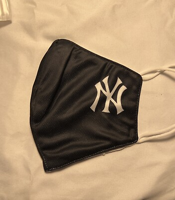 #ad New York Yankees Face Mask Washable Reusable Baseball Fabric Cover Mask $5.95