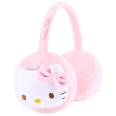 #ad Sanrio Hello Kitty Pink Fluffy Earmuffs Winter Gift Girls Womens Cute Cosplay $24.95