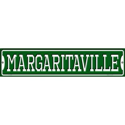 #ad Margaritaville 4quot;x18quot; metal street sign plaque Home Door Garage Wall $27.80