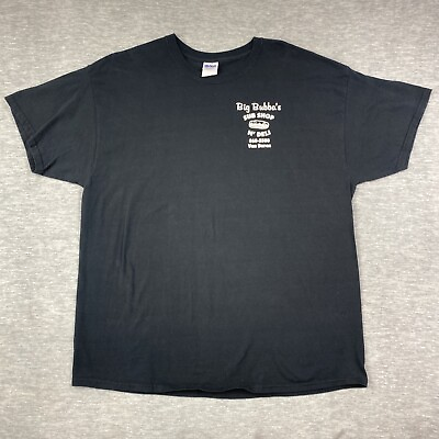 #ad Big Bubbas Sub Shop Deli Graphic T Shirt Men#x27;s XL Black Maine Funny Uniform $13.64