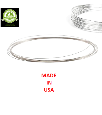 #ad Best .925 Sterling Silver Solid Jewelry Wire Half Hard 10 24 Gauge Wholesale USA $63.40