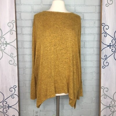 #ad Astoria Born Asymmetrical Hem Gold Sweater One Size $10.00