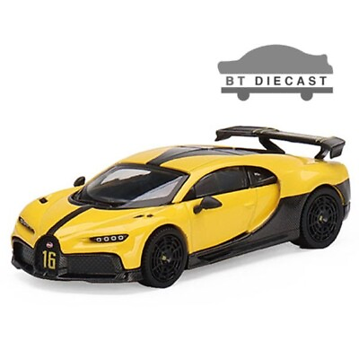 #ad MINI GT BUGATTI CHIRON PUR SPORT 1 64 DIECAST MODEL CAR YELLOW MGT00428 $13.90