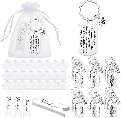 #ad 72 Pcs Employee Appreciation Gift Bulk for Coworker Thank You Gifts Keychains wi $50.39