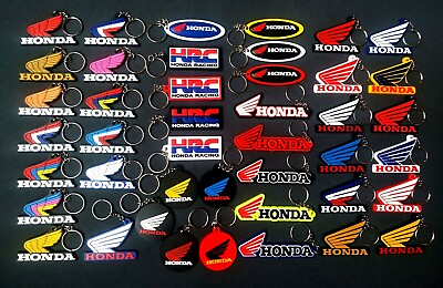 #ad HONDA Keychain Keyring Rubber Gift Motorcycle Collectables Wing Collection New $3.50