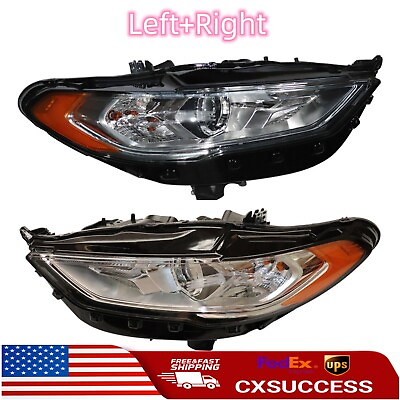 #ad Headlight LeftRight Side For Ford Fusion Halogen Headlamp Assembly 2017 2020 $194.75
