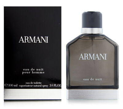 #ad #ad Armani Eau de Nuit by Giorgio Armani for Men 3.4 oz EDT Spray Brand New $109.90