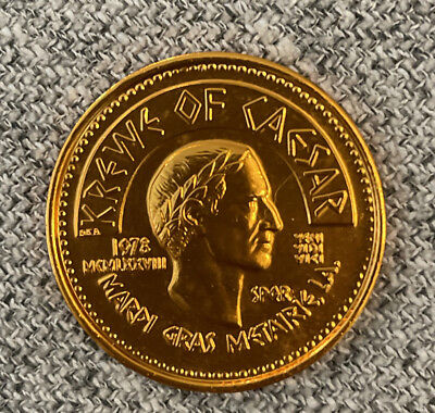 #ad Vintage 1974 Krewe Of Caesar Mardi Gras Metairie LA. coin token $7.99
