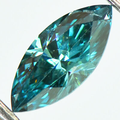 #ad Marquise Shape Diamond Loose Fancy Blue Color VS2 Certified Enhanced 0.46 Carat $460.00