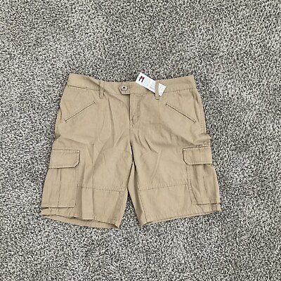 Tommy Hilfiger Womens Size 10 Bremuda Cargo Khaki Shorts Hiking Outdoors $20.00