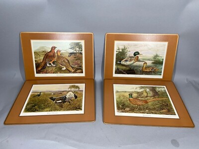 #ad Vintage Bird Depictions: Set of 4 Printed Paintings from the 1960s $145.00