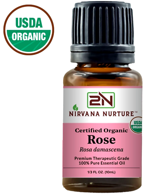 #ad #ad Organic Rose Essential Oil USDA Certified 100% Pure Therapeutic Grade Natural $44.99