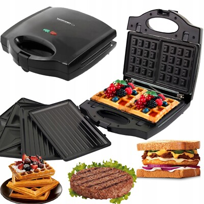 #ad Waffle Maker Toaster Portable Electric Device Kitchen Cooking Tool 700W EU $107.99
