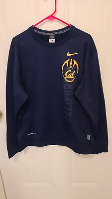 #ad Nike Therma Fit Cal Berkeley Football Sweater Men Sz L $16.79