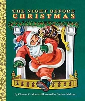 The Night Before Christmas Big Golden Board Book Used VeryGood $4.56