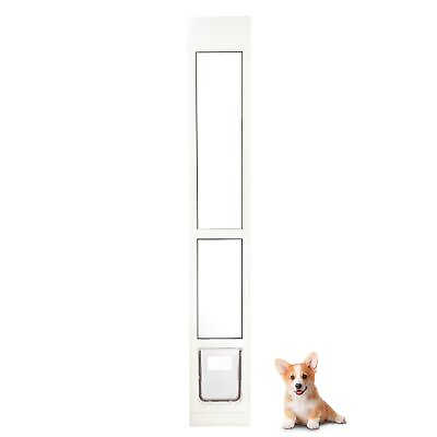 #ad Dog Door for Sliding Glass Door Doggie Door Insert with Magnetic Closing Lat... $185.17