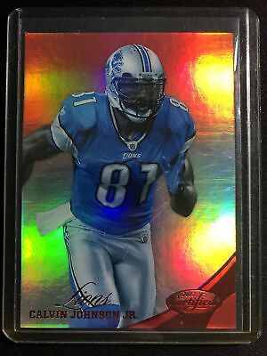 #ad CALVIN JOHNSON 2012 CERTIFIED MIRROR RED 240 250 #97 LIONS RARE SP $4.99
