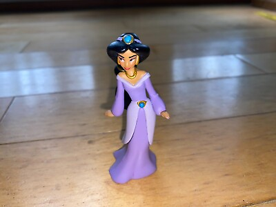 #ad Disney Aladdin Princess Jasmine Purple Dress 3.5quot; Figure Cake Topper Toy $8.80