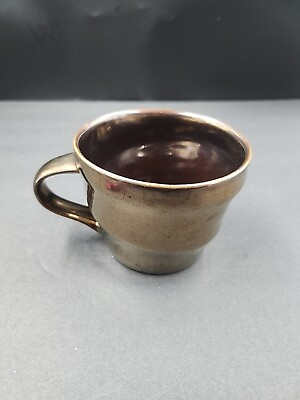 #ad Starbucks Ceramic Coffee Mug 2013 12 oz Bronze Cup Metallic Glaze Copper $10.00
