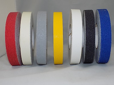 #ad Non Skid Tape 1quot; X 60 FT Adhesive 60 Grit White Anti Slip Traction Safety $17.80