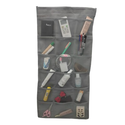 #ad 30 Pockets Storage Hanging Bag Organizer Pouch Bag Gray $5.93