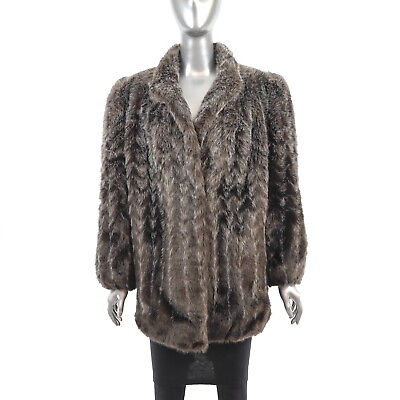 #ad Faux Fur Jacket Size M $110.00