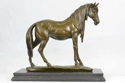 #ad Original Signed Extra Large Arabian Horse Race Racing Bronze Sculpture Statue $299.50