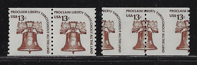 #ad United States Stamps — **Imperf. pair** — 1975 Liberty Bell #1618b MNH $25.00