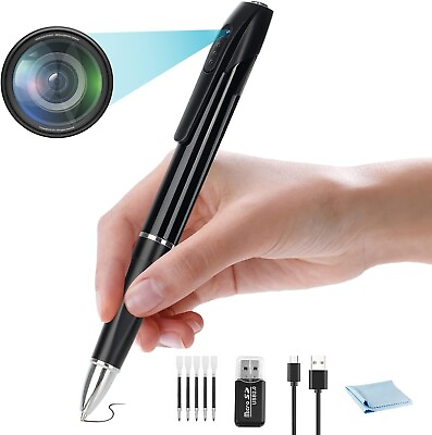 #ad Spy Camera Hidden Camera with 32G SD Card Mini Spy Camera with 1080P Spy Pen $25.41