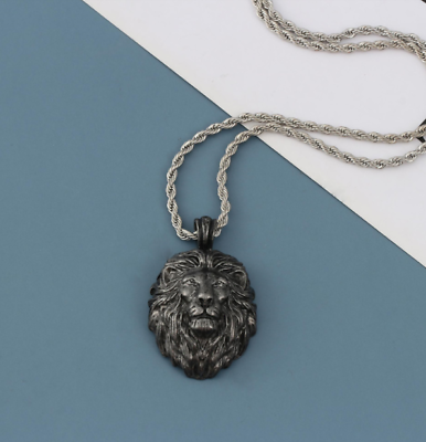 #ad Inspiration Religious Christian Lion Pendant Medallion King Lion Necklace $9.95