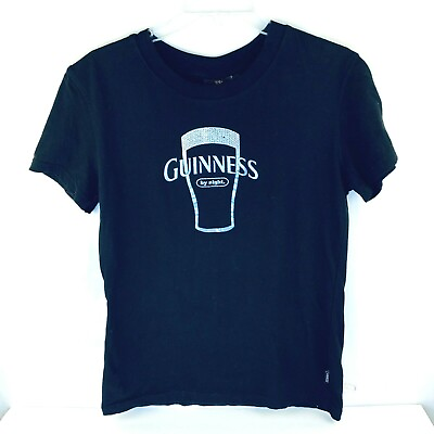 #ad Official Guinness Soft Tee T Shirt By Night Size Girls 14 Black $10.00