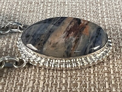 #ad Custom Jewelry Jasper Necklace in Stamped 925 Settings 21quot; $99.90