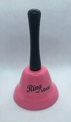 #ad Adorable Pink “Ring for Love” Hand Call Bell $7.00