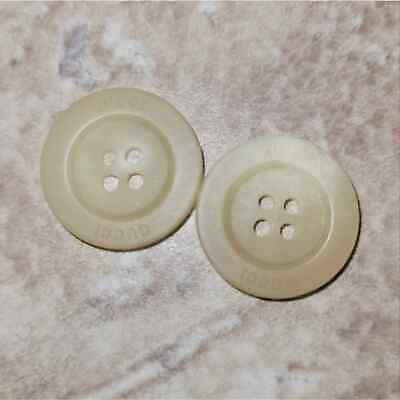 Gucci Set of 2 Tan Buttons engraved with #x27;GUCCI#x27; $32.00