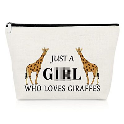 #ad Giraffes Lover Gift Funny Giraffes Makeup Bag Animal Lover Gift Themed Gifts ... $17.15